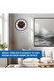 12 Inches Wall Clock for Home/Offices/Bedroom/Living Room/Kitchen (Silent Movement, Brown) - 3