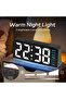 6.8'' LED Digital Alarm Clock with Ambient Light, Day/Date/Temperature, Dual Alarm/Snooze - 5