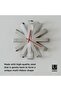 Ribbon Wall Clock, Modern Quartz Wall Clock Made of Curved Metal for Kitchen, Office and Bedro - 4