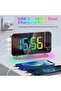 Projection Alarm Clock 7.4in LED Mirror Digital Clock - Rose Gold - 6