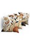 Throw Pillow Cushion Covers, 4 PCS 45x45cm Double-Sided Floral Boho Pattern - 7