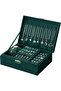 Jewelry Box Organizer for Women Girls, 2-Layer PU Leather Case with Lock