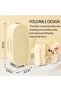 Foldable 4-Tier Jewelry Organizer Box with Mirror (Silver) - 2