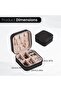 Small PU Leather Jewelry Case for Women (Off-White) - 2