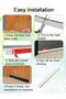 Silicone Door Sweep with Integrated High-Density Brush - 39" White - 5