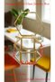 Hexagon Gold Glass Jewelry Box - Vintage Keepsake for Rings, Earrings & Trinkets - 7