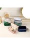Mini Velvet Travel Jewelry Case - Portable Travel Jewelry Box for Rings, Earrings & Necklaces (Pink - 3
