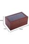 Leather & Velvet 12-Piece Glasses & Sunglass Display Box (Coffee) AW-164 - 8