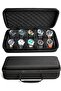 Hard Portable Watch Travel Case Organizer - 10 Slots, Fits Up to 55mm, Black