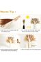 105 Pcs Natural Pampas Grass Decor, 17in/45cm Dried Flowers for Home Boho Decor - 4