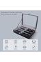 Leather 8-Piece Eyeglasses & Sunglasses Display Case Organizer (Black) - 3