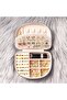 Travel Jewelry Box, Black Mini Jewelry Organizer, 2-Layer PU Leather Travel Case for Rings & - 6