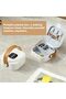 Jewellery Organizer Box Travel (White) - Portable Mini Ring Case - 3