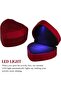 Heart-Shaped Ring Box with LED Light - Red Ring Case for Proposal, Engagement, Wedding - 2