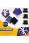 12pcs Dark Blue 9 x 9 x 3 cm Jewelry Gift Boxes with Pink Scissors and White Ribbon - 6