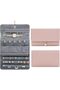 Travel Jewellery Organiser Roll - Foldable Jewelry Storage Case (White Leaf)