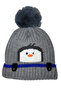 3-6 Years Old Penguin Figured Knitted Children's Scarf, Fleece Inside, Knitted Children's Scarf, Beanie and Gloves 3-Piece Set - 8