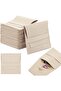 Microfiber Jewelry Pouch, 20 pcs, 8 x 8 cm, Luxury Small Jewelry Gift Bags (Beige)