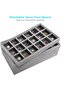 4 Pcs Stackable Velvet Jewelry Tray Organizer Drawer Inserts (Grey) - 6