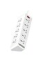 Power Strip 10-Outlet Surge Protector with 6 USB Ports PD+QC 32W, 2m, White