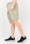 Men Relaxed Fit Embroidered Logo Running Shorts With Pouch, Khaki - 4