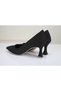 LARGE NUMBER WOMEN'S STILETTO 41-42-43-44 BLACK SUEDE - 5