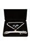 Velvet Jewelry Set Box Square Jewelry Organizer (Black) - 2