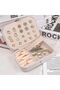 Travel Jewellery Box Organiser - Small PU Leather Double Layer - 2