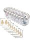 Acrylic Jewelry Organizer Box with 13 Portable Anti-Tarnish Small Clear Storage