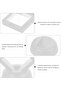 Jewelry Floating Display Box for Rings and Necklaces - 10 Pack Clear Film Organizer - 7