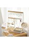 Jewelry Organizer 4-Tier Necklace Organizer with Ring Tray - White - 7