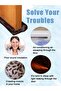 Foam Door Draft Stopper - Twin Guard Under Door Seal Protector, Brown, 33.8 x 4.3 in - 3