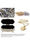 Vintage Jewelry Box Organizer Metal Trinket Decorative Box for Rings Earrings Necklace - 4