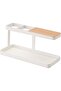 Office Supplies Desktop Organizer Metal Storage Box with Divided Compartments