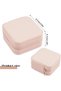 Portable Travel Mini Jewelry Box Leather Jewellery Ring Organizer Case Storage Gift Box Girls - 4