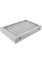 Necklace & Bracelet Jewelry Organizer Display Box (Grey)