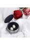 Metal Round Vintage Jewelry Box - Small Trinket & Ring Organizer - 3