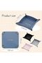Leather Organizer Tray Set - 2 Pieces PU Leather Catchall - 6