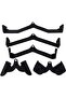 Home Gym Rowing T-bar V-bar Pulley Cable Machine Attachments - 5-Piece Set