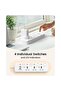 Extension Lead with USB, 3-Way Power Strip, 2 USB Ports, 2M Cable - 4