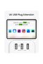 3-Way Plug Extension with 3 USB Ports, 13A 3250W - 2