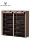 12-Layer Double Row Dustproof Non-Woven Simple Shoe Rack Saves Space - 2