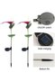 1 Set Of 2 Solar Horseshoe Flower Decorative Lights, Adjustable, Colorful, for Garden & Road side - 2