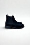 Black Suede Women's Chelsi Casual Boots V4257 - 4