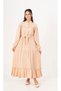 Girl's Long Linen Dress-Elb-3049-4979 - 6
