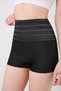 Lerici Model High Waist Patterned Abdomen and Belly Shaping / Sculpting Boxer Corset Black Color - 4