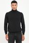 Men's Regular Fit Full Turtleneck Black Knitwear