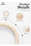 Marble Trivet Set of 2 Travertine Handmade Pot Holders for Kitchen Decor & Hot Dishes - 5