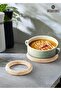 Marble Trivet Set of 2 Travertine Handmade Pot Holders for Kitchen Decor & Hot Dishes - 2