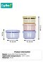 6 PCS Baby Food Containers, Reusable Infant Food Storage Jars with Timed Tray, Small Snack Container - 8